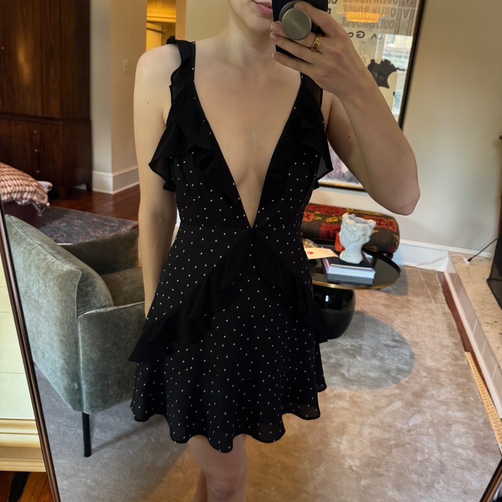 Lush Plunge Mini Dress